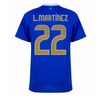 Maglia Calcio Argentina Lautaro Martinez #22 Seconda Divisa Copa America 2024 Manica Corta